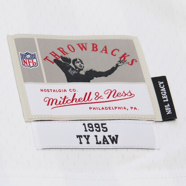 Ty Law New England Patriots 1995 White Legacy Player Jersey 5 Ty Law New England Patriots 1995 White Legacy Player Jersey