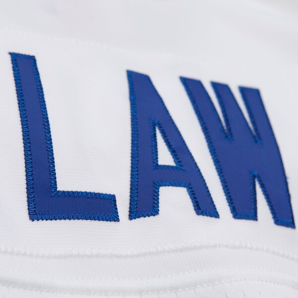 Ty Law New England Patriots 1995 White Legacy Player Jersey 9 Ty Law New England Patriots 1995 White Legacy Player Jersey