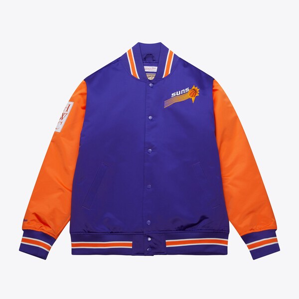 Phoenix Suns Purple Primetime Vintage Satin Full-Snap Jacket
