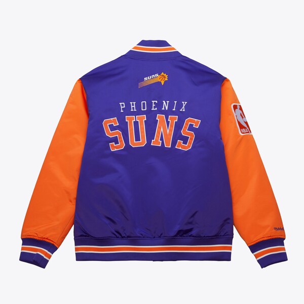Phoenix Suns Purple Primetime Vintage Satin Full-Snap Jacket