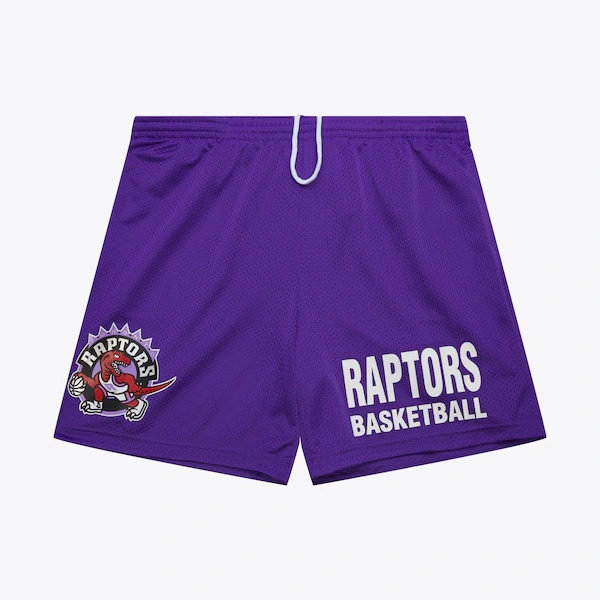 Toronto Raptors Purple Vintage Logo Gameday Mesh 7\" Shorts