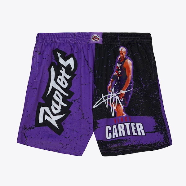 Vince Carter Toronto Raptors Purple Player Burst Shorts