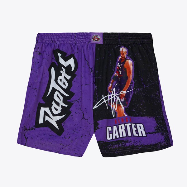 Vince Carter Toronto Raptors Purple Player Burst Shorts