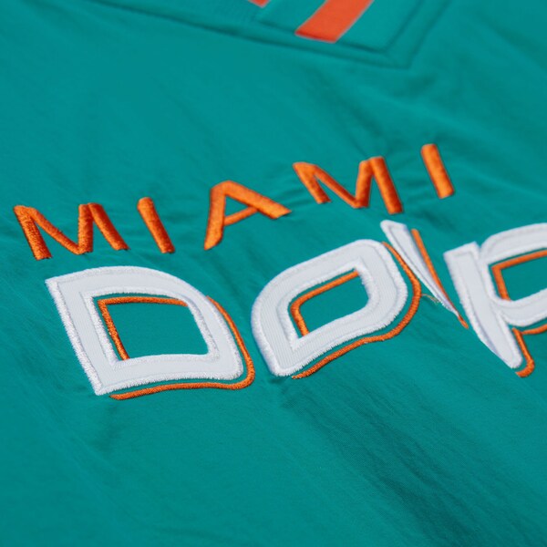 Miami Dolphins Aqua Current Nylon Pullover 4 Miami Dolphins Aqua Current Nylon Pullover