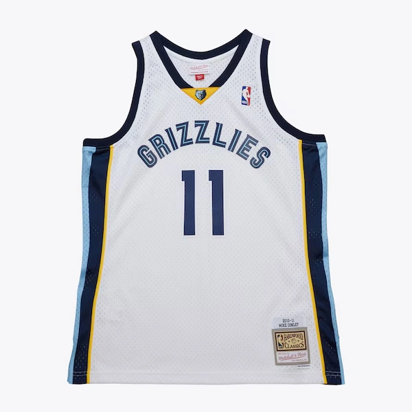 Mike Conley Memphis Grizzlies 2010-11 White Swingman Jersey