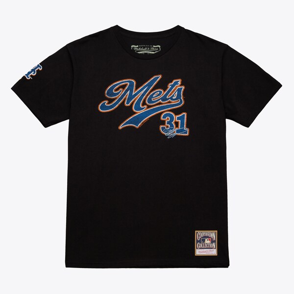 Mike Piazza New York Mets Black Name & Number T-Shirt