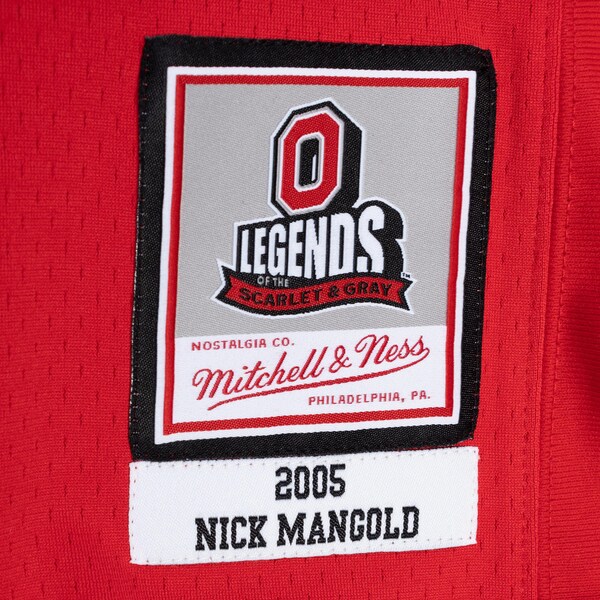 Nick Mangold Ohio State Buckeyes Scarlet 2000 Legacy Jersey 5 Nick Mangold Ohio State Buckeyes Scarlet 2000 Legacy Jersey