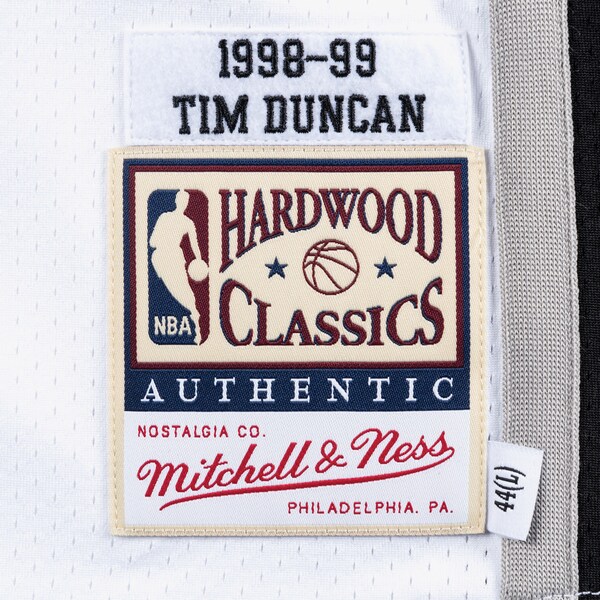 Tim Duncan San Antonio Spurs 1998-99 White Authentic Jersey