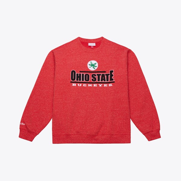 Ohio State Buckeyes Scarlet Throwback Fleece Sweatshirt