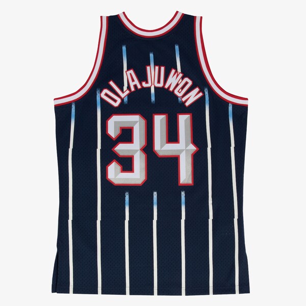 Hakeem Olajuwon Houston Rockets 1996-97 Navy Swingman Player Jersey