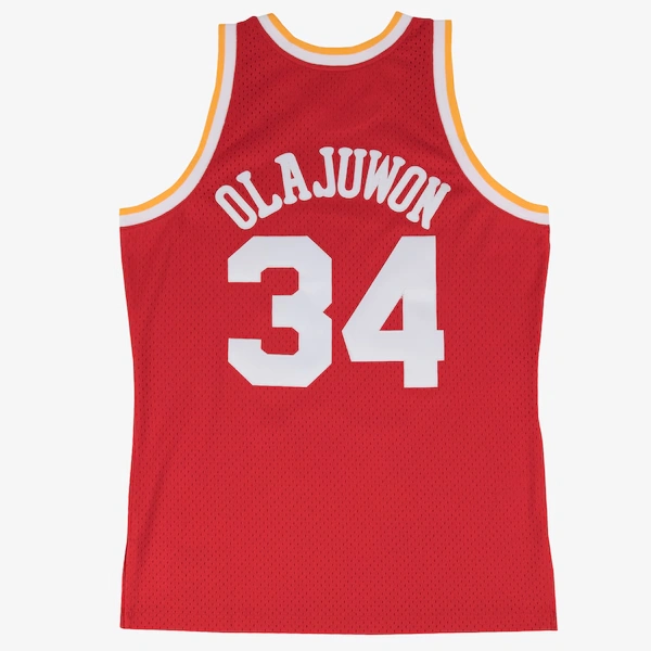Hakeem Olajuwon Houston Rockets 1993-94 Red Swingman Player Jersey