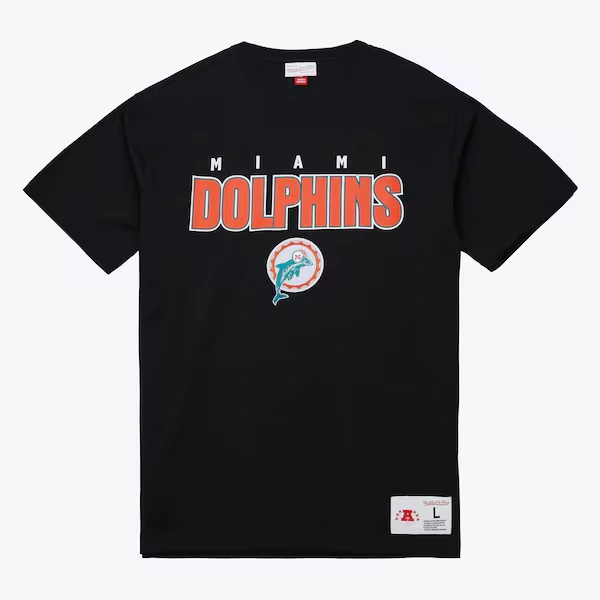 Miami Dolphins Black Throwback Premium T-Shirt