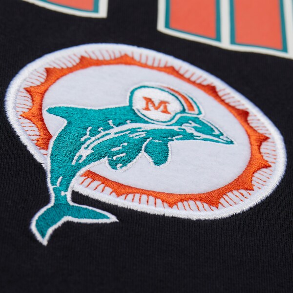 Miami Dolphins Black Throwback Premium T-Shirt 4 Miami Dolphins Black Throwback Premium T-Shirt