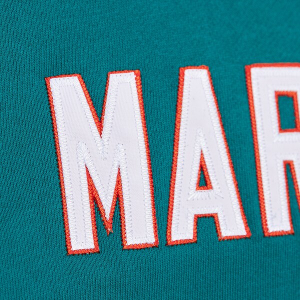 Dan Marino Miami Dolphins 1994 Aqua Name & Number Fleece Pullover Hoodie 8 Dan Marino Miami Dolphins 1994 Aqua Name & Number Fleece Pullover Hoodie