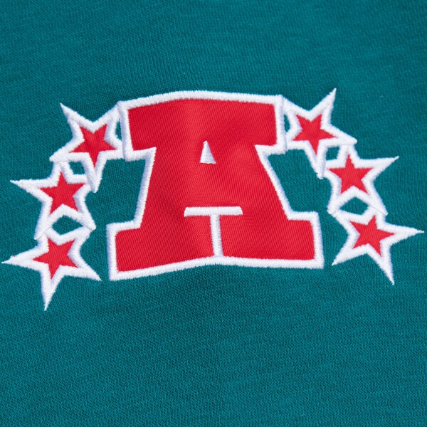 Miami Dolphins Heather Gray Vintage Logo Allover 4.0 Fleece Pullover Sweatshirt