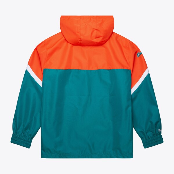 Miami Dolphins Aqua Tie Breaker Vintage Lightweight Anorak Quarter-Zip Windbreaker 3 Miami Dolphins Aqua Tie Breaker Vintage Lightweight Anorak Quarter-Zip Windbreaker