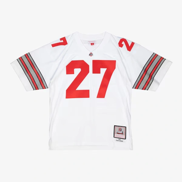 Eddie George Ohio State Buckeyes 1995 White Legacy Jersey
