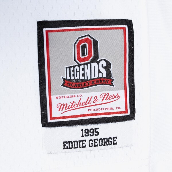 Eddie George Ohio State Buckeyes 1995 White Legacy Jersey