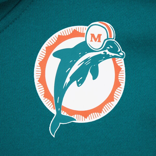 Miami Dolphins Aqua Retro Fleece Pullover Hoodie 5 Miami Dolphins Aqua Retro Fleece Pullover Hoodie