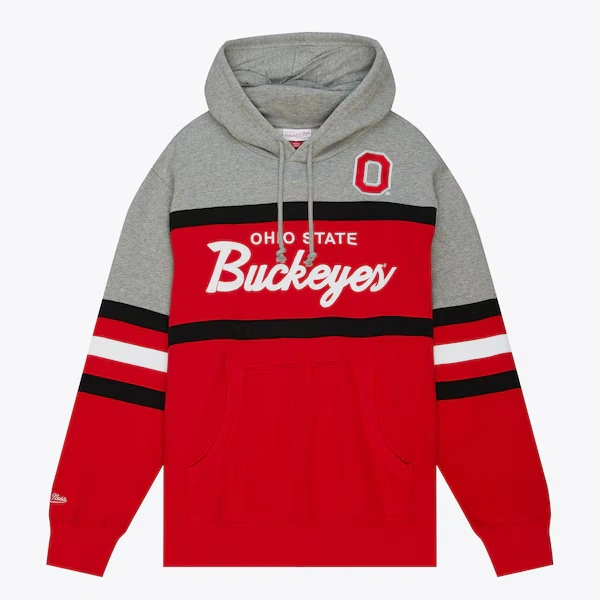 Ohio State Buckeyes Scarlet Head Coach Pullover Hoodie