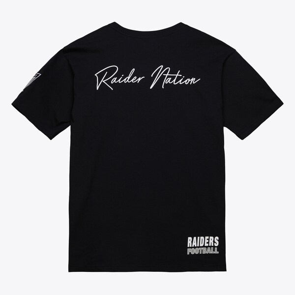 Oakland Raiders Black Out Vintage Logo Premium T-Shirt