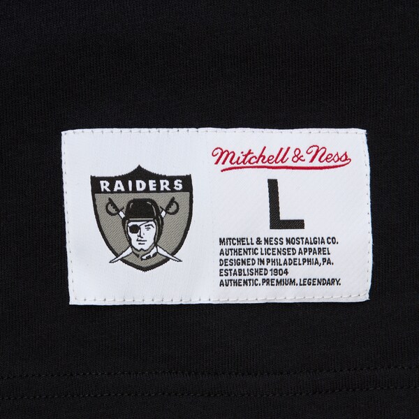 Oakland Raiders Black Out Vintage Logo Premium T-Shirt