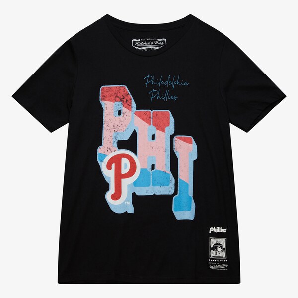 Women's Philadelphia Phillies Black Logo T-Shirt