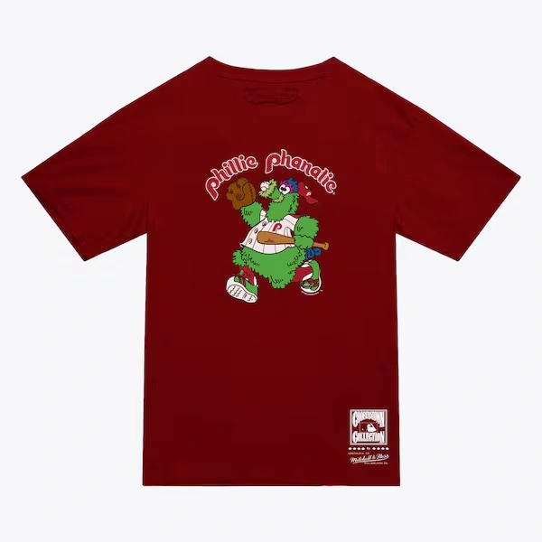 Women's Philadelphia Phillies Burgundy Phillie Phanatic T-Shirt