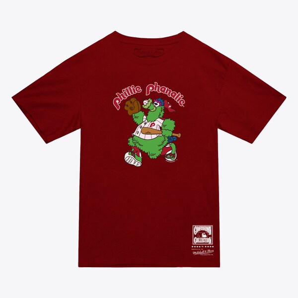 Women's Philadelphia Phillies Burgundy Phillie Phanatic T-Shirt