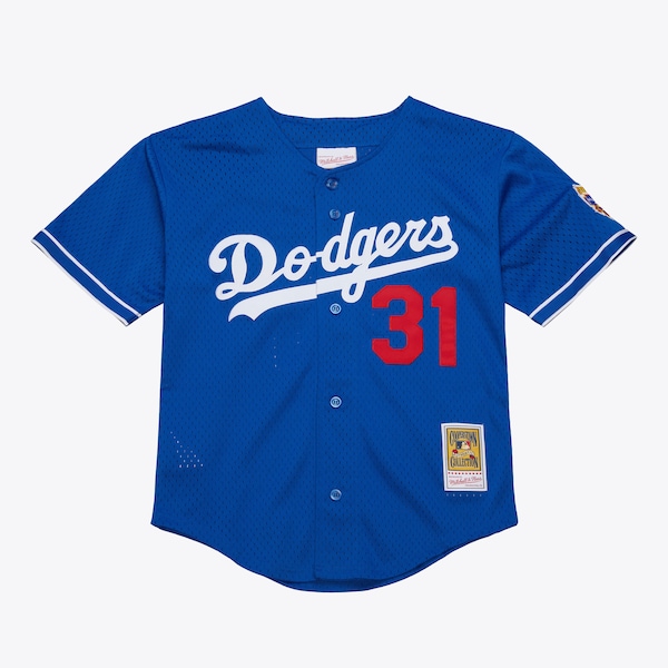 Youth Mike Piazza Los Angeles Dodgers 1997 Royal Batting Practice Authentic Player Jersey