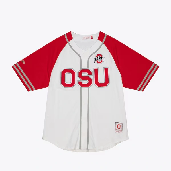 Ohio State Buckeyes White Practice Day Baseball Jersey
