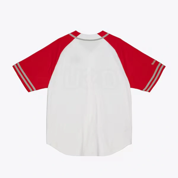 Ohio State Buckeyes White Practice Day Baseball Jersey 3 Ohio State Buckeyes White Practice Day Baseball Jersey