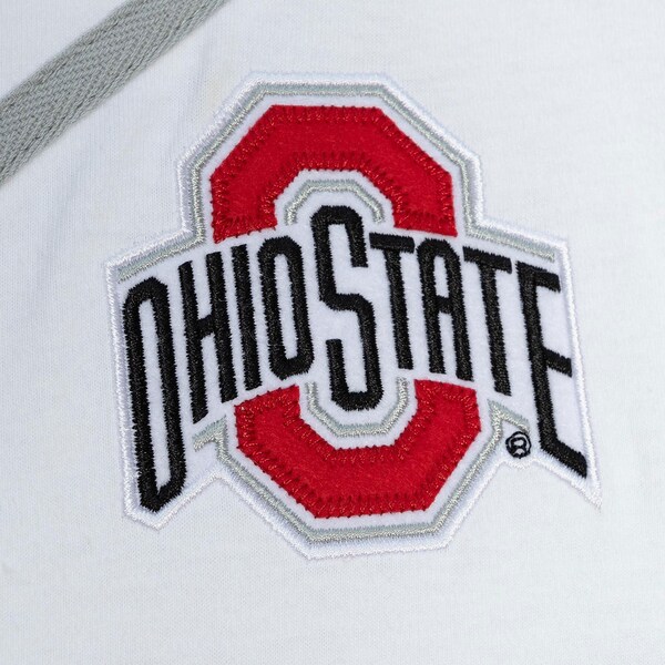Ohio State Buckeyes White Practice Day Baseball Jersey 4 Ohio State Buckeyes White Practice Day Baseball Jersey