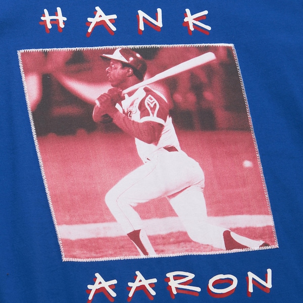 Hank Aaron Atlanta Braves Royal Player Crewneck T-Shirt