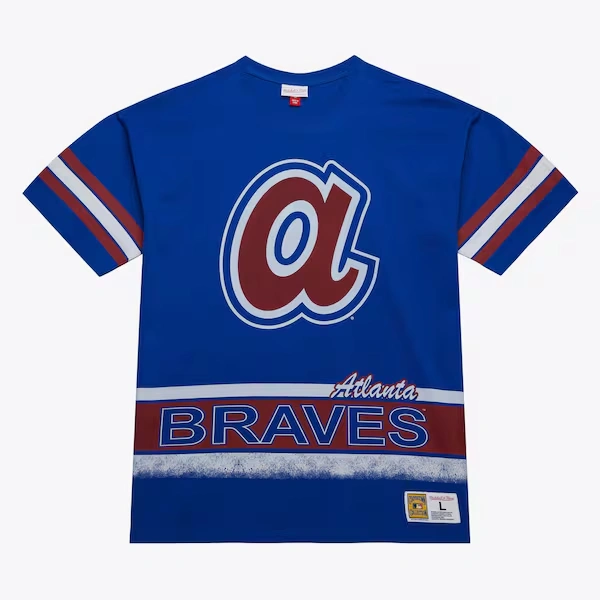 Atlanta Braves Royal Oversized Vintage T-Shirt
