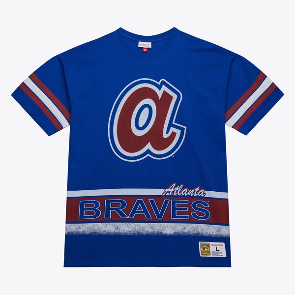 Atlanta Braves Royal Oversized Vintage T-Shirt