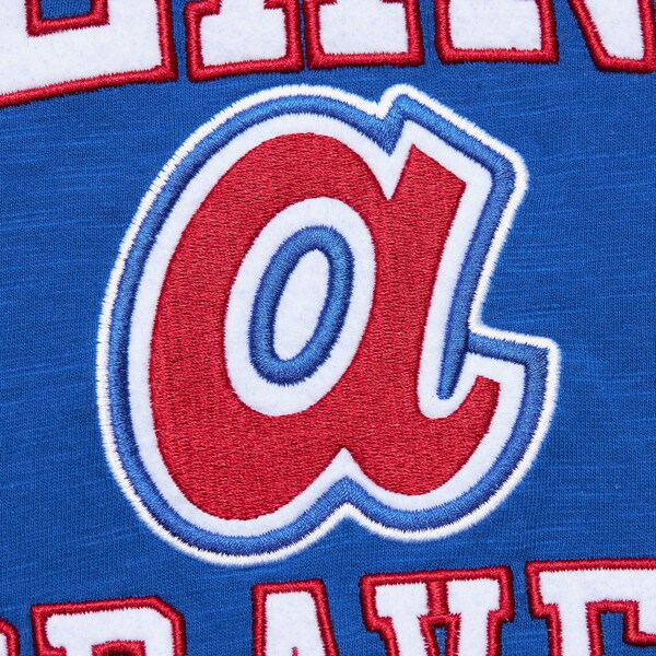 Atlanta Braves Royal Cooperstown Legendary Slub T-Shirt 5 Atlanta Braves Royal Cooperstown Legendary Slub T-Shirt