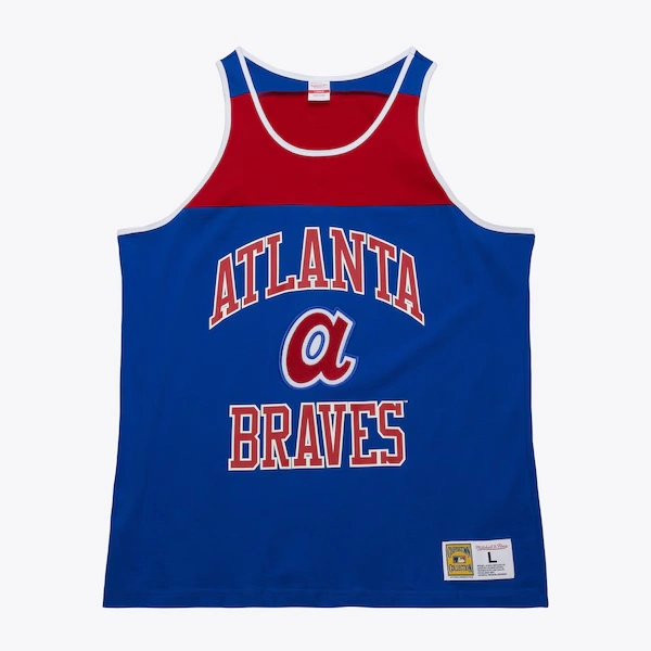 Atlanta Braves Royal Cooperstown Heritage Color Blocked Tank Top