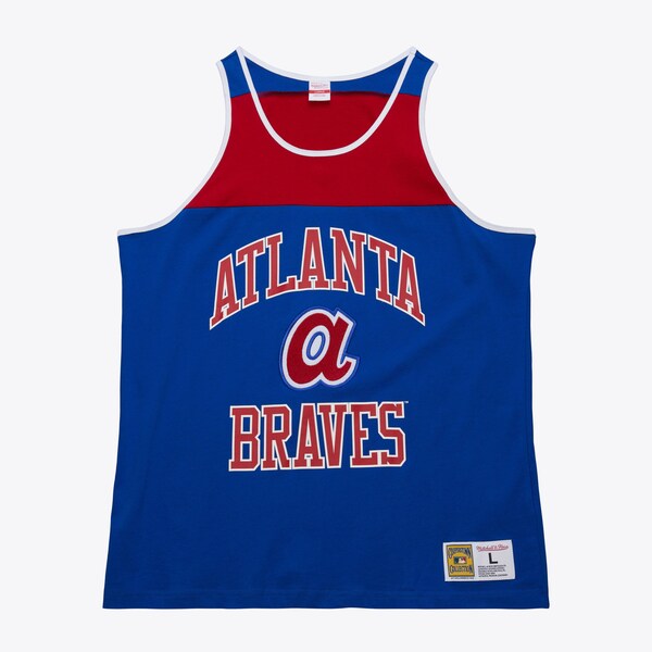 Atlanta Braves Royal Cooperstown Heritage Color Blocked Tank Top