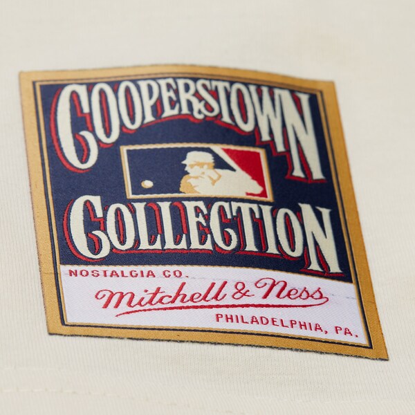 Atlanta Braves Cream Cooperstown Pinstripe Lockup T-Shirt 6 Atlanta Braves Cream Cooperstown Pinstripe Lockup T-Shirt