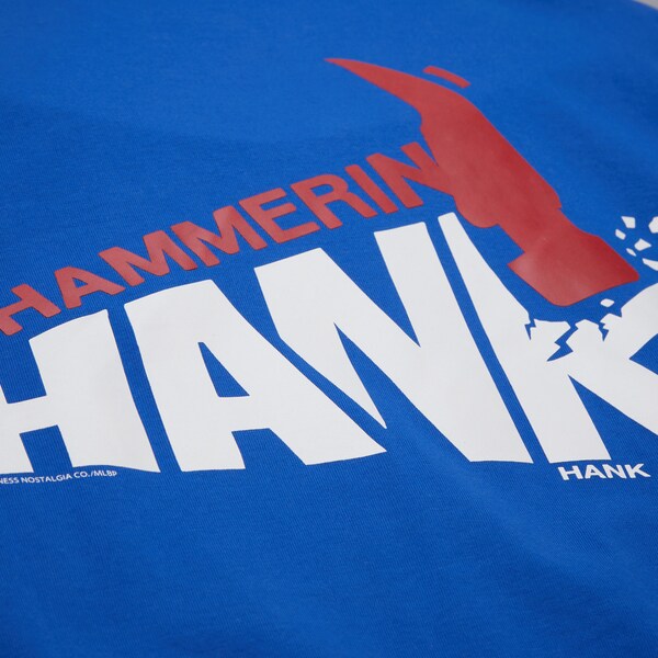 Hank Aaron Atlanta Braves Royal Legends Vintage T-Shirt