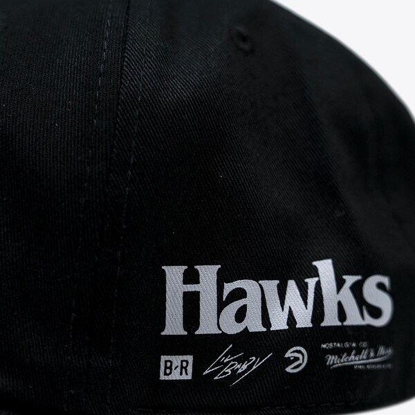 Atlanta Hawks Black M&N x Lil Baby x B-R Remix Snapback Hat 3 Atlanta Hawks Black M&N x Lil Baby x B-R Remix Snapback Hat