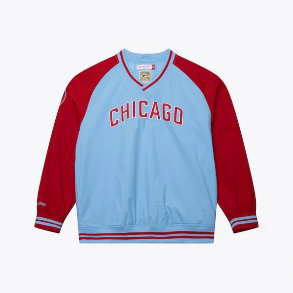 Chicago Cubs Light Blue Cooperstown Vintage Pullover