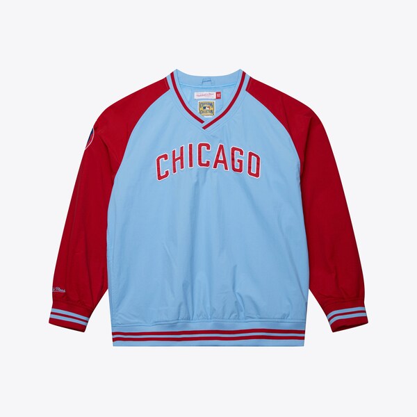 Chicago Cubs Light Blue Cooperstown Vintage Pullover