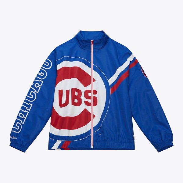 Chicago Cubs Royal Exploded Logo Warm-Up Full-Zip Jacket
