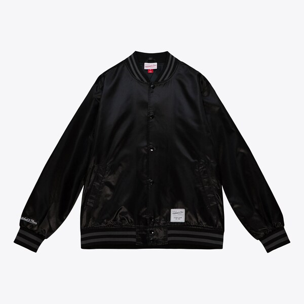 M&N Black M&N Satin Full-Snap Jacket