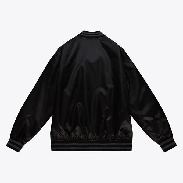 M&N Black M&N Satin Full-Snap Jacket