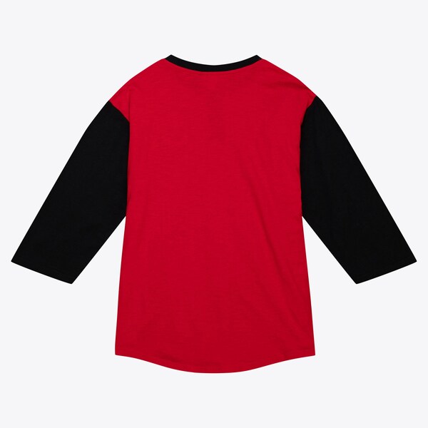 Ohio State Buckeyes Red Legendary Slub 3/4-Sleeve Henley Top