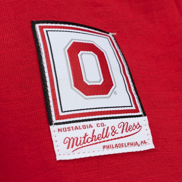Ohio State Buckeyes Red Legendary Slub 3/4-Sleeve Henley Top