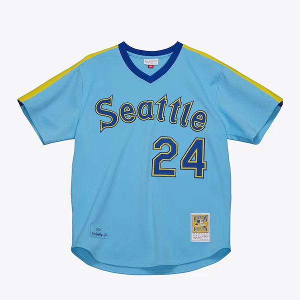 Ken Griffey Jr. Seattle Mariners Light Blue 2010 Authentic Jersey
